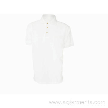 Custom 100% cotton men's plain polo-shirt short sleeve